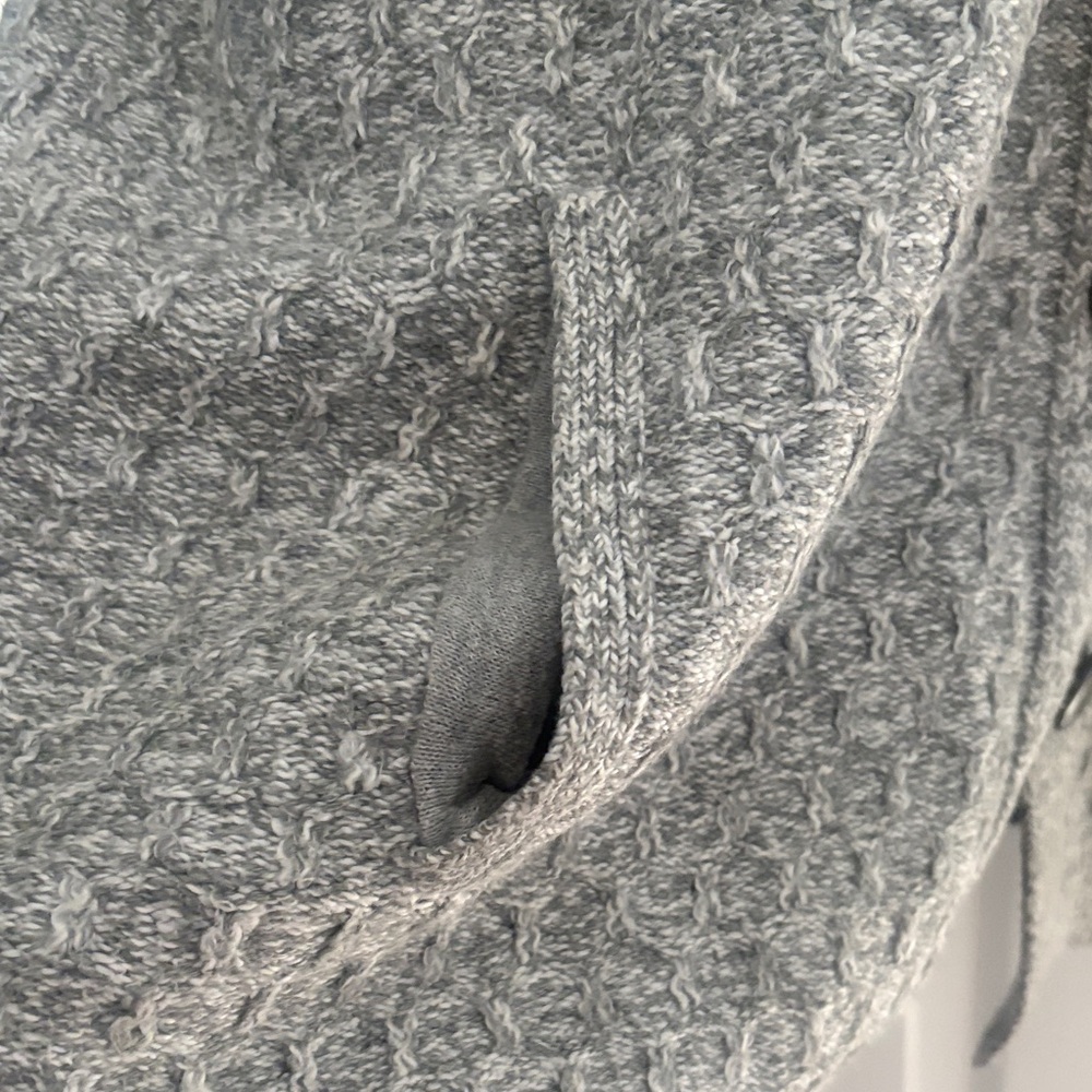 J.JILL Hooded Heather Gray Women's Sweater - Picture 8 of 12